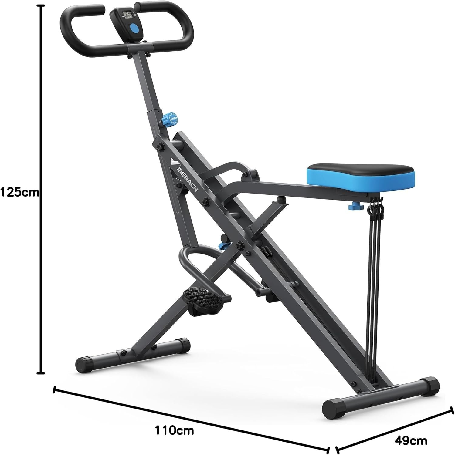 MERACH Squat Machine – Adjustable Resistance Foldable Leg Trainer for Glutes & Full-Body Workout, 350lbs Capacity - Bild 9